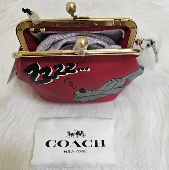 Disney X Coach Kisslock Frame Bag With Pluto - Picture 7 of 13